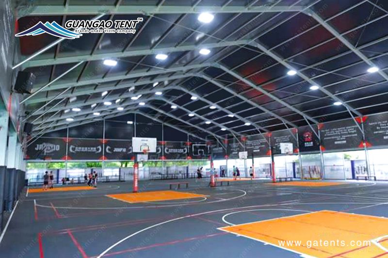 Basketball stadium tent