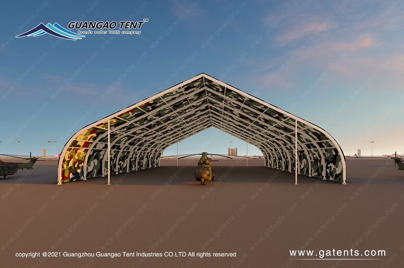 Carpa hangar militar